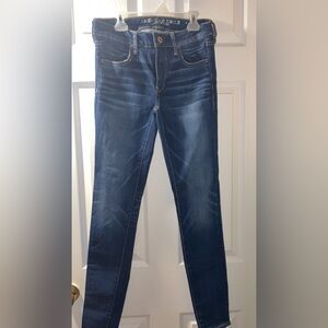 American Eagle Outfitters Dark Blue Skinny Jeans
